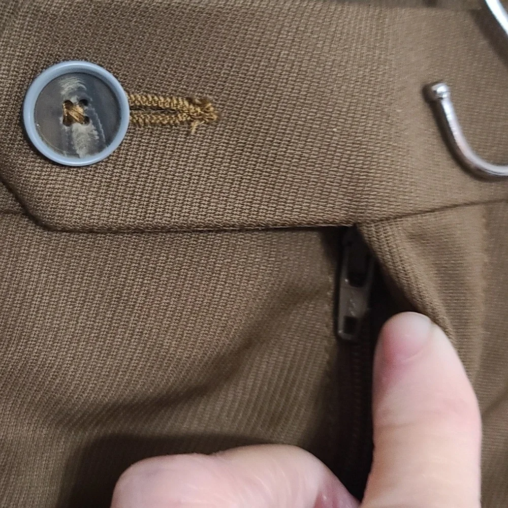 NWT Hart Schaffner Marx Mens 100% Wool Pants Chocolate Brown UNHEMMED 46 R‎